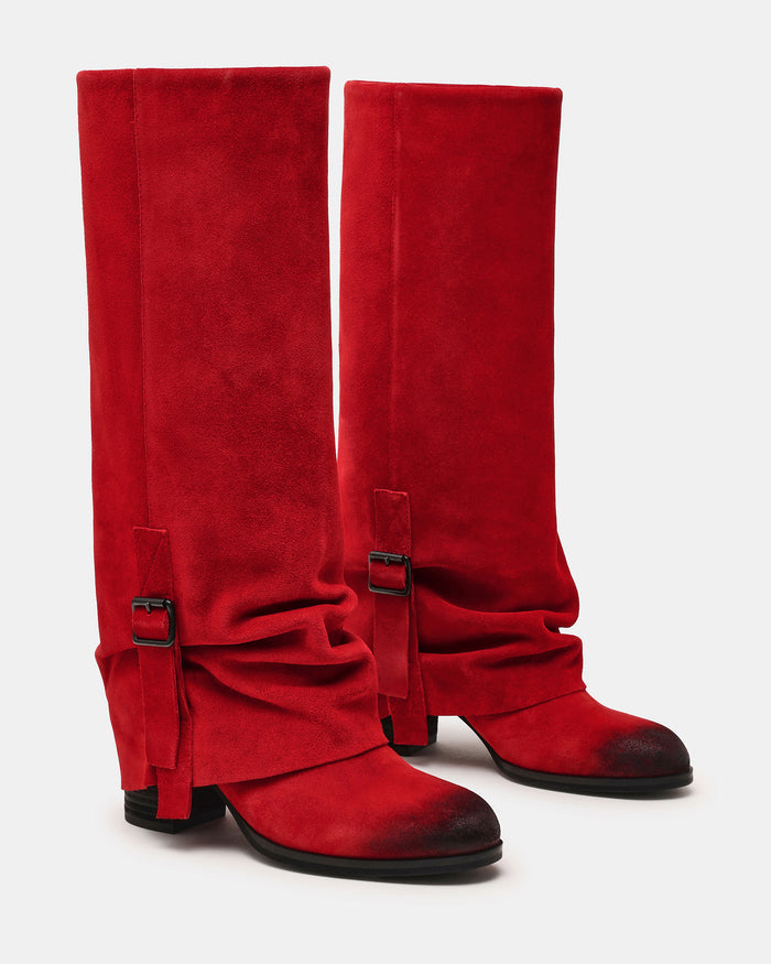 BOZEMAN RED SUEDE