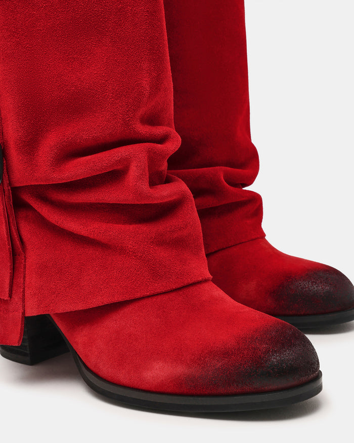 BOZEMAN RED SUEDE