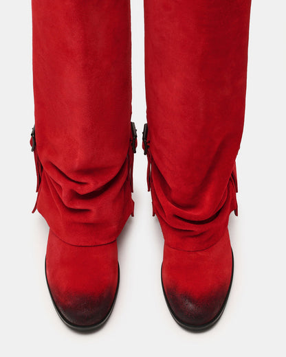 BOZEMAN RED SUEDE
