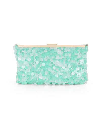 Briar Sequin Hinged Frame Clutch