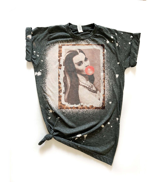 Lily Munster Bleached Unisex Graphic Tee