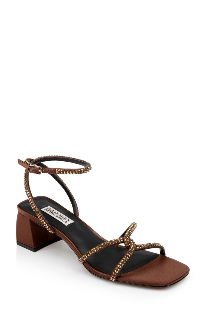 Chocolate | Brisa Low Block Heeled Sandal