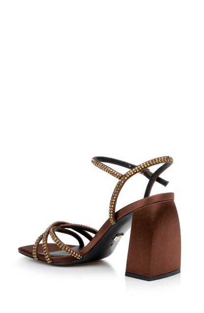 Chocolate | Brixley Block Heeled Sandal