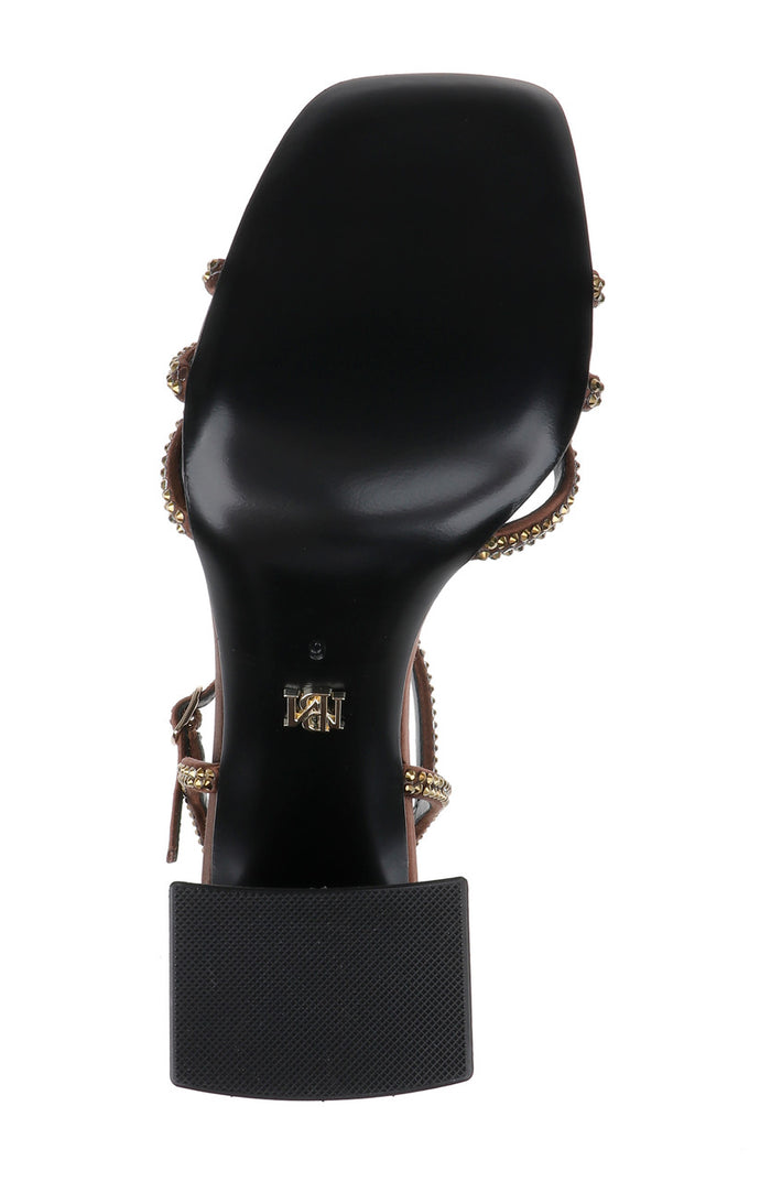 Chocolate | Brixley Block Heeled Sandal