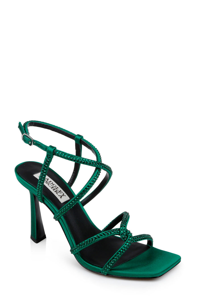 Emerald | Brooke Strappy Bejeweled Stiletto Sandal