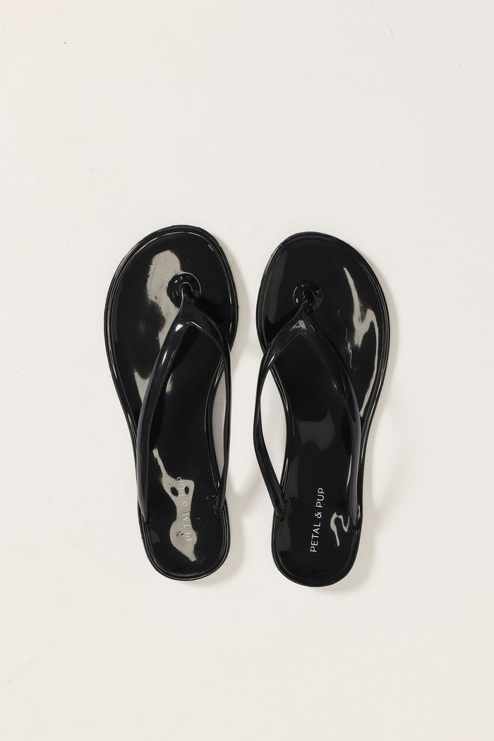 SHOES Brooklyn Jelly Sandal - Black