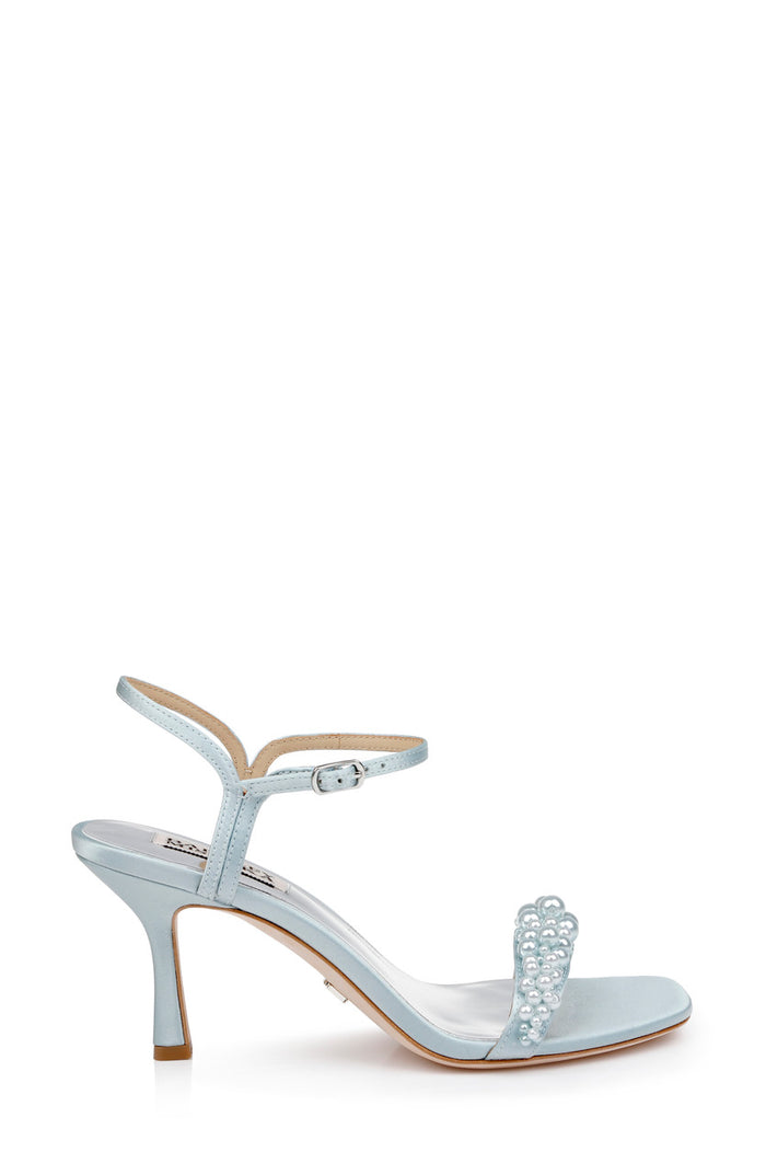 Mist Blue | Caitlyn Stiletto Heel with Pearled Vamp