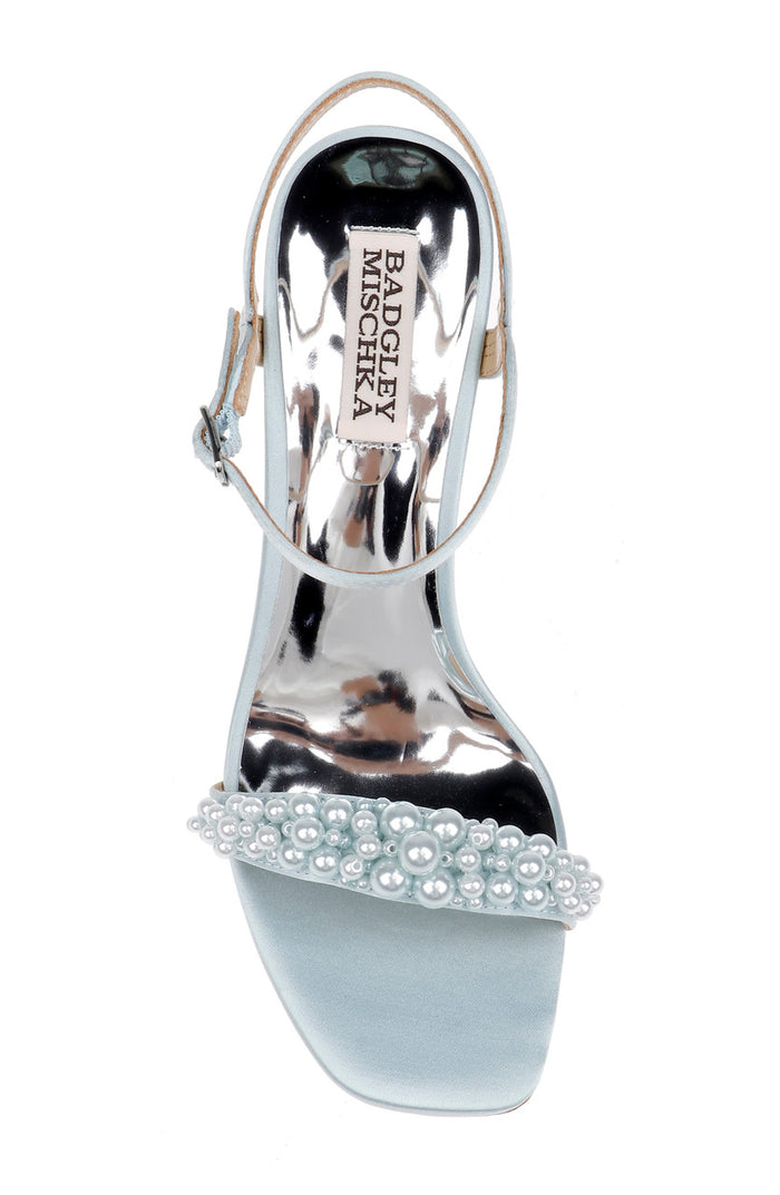 Mist Blue | Caitlyn Stiletto Heel with Pearled Vamp