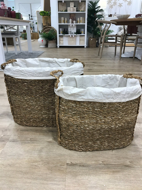 Calais Seagrass Basket Sml