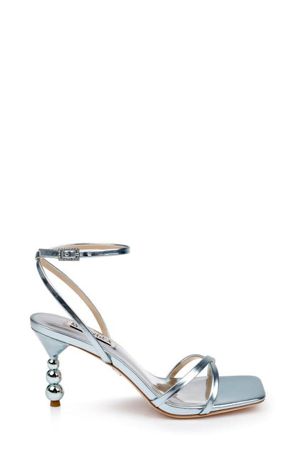 Soft Mint | Callie Beaded Heel Sandal