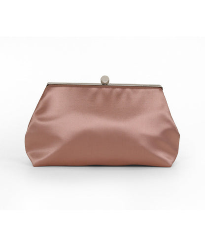 English Rose | Camilla Classic Framed Satin Pouch Front