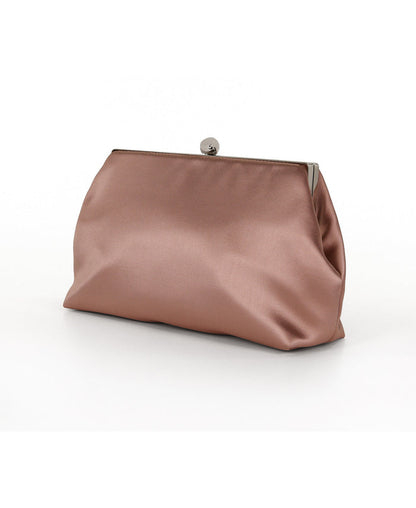 English Rose | Camilla Classic Framed Satin Pouch Side