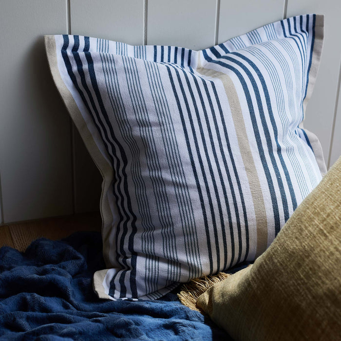 Cape Cod Blue Stripe Cushion