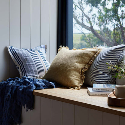 Cape Cod Blue Stripe Cushion