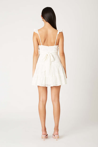 Eyelet Lace Mini Dress