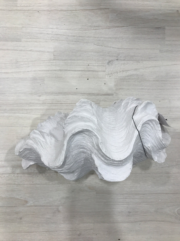 Clam Resin Shell 28x19x14cm White