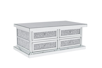 CLEARANCE!  8 Drawers Coffee Table with Crushed Diamonds