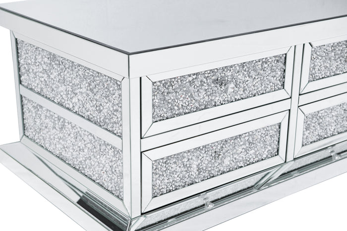 CLEARANCE!  8 Drawers Coffee Table with Crushed Diamonds