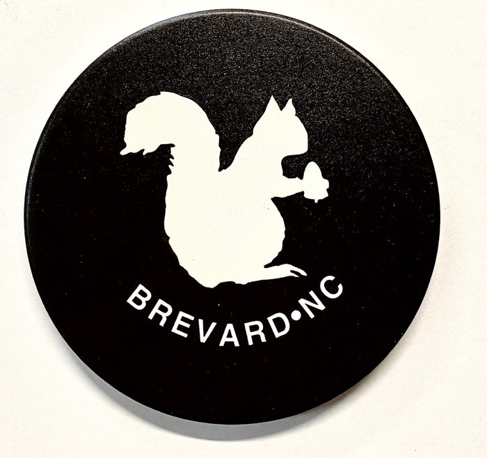 Coasters - Ceramic - Absorbent with White Squirrel & Brevard, NC