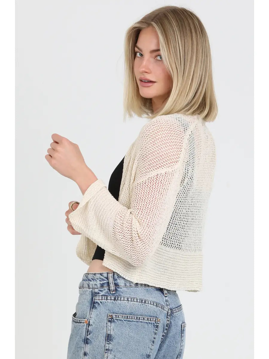 Crochet Knit Resort Cardigan