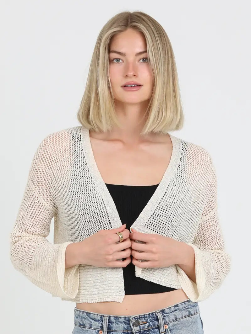 Crochet Knit Resort Cardigan
