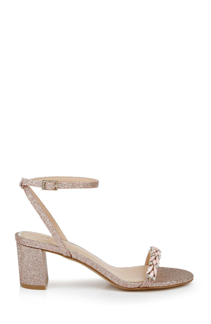 Rosegold | Danni Low Block Heel Sandal
