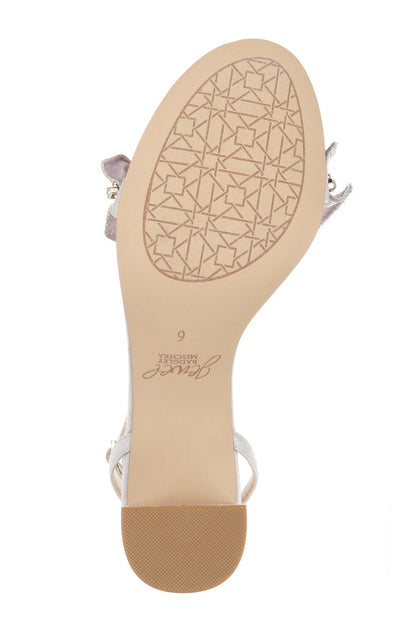 Light Lilac | Desirie Ruffle Block Heel Sandal