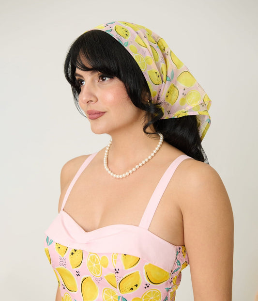 Disney Food Collection by Unique Vintage Pink Lemonade Hair Scarf