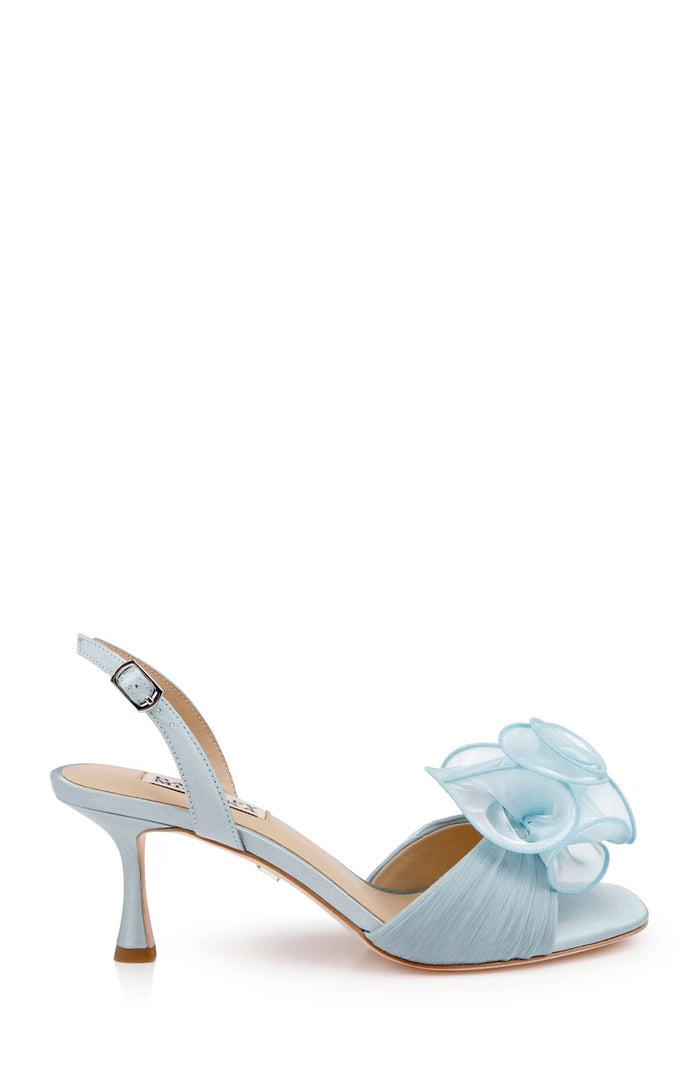 Mist Blue | Dora Open Toe Slingback Sandals Side