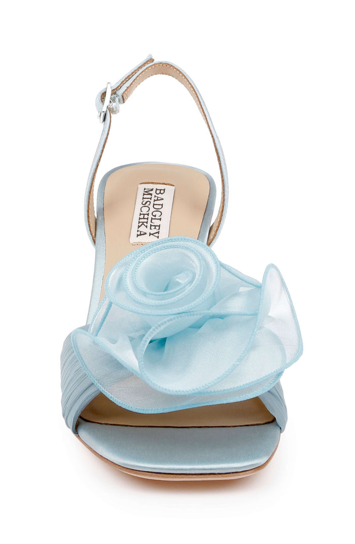 Mist Blue | Dora Open Toe Slingback Sandals Front