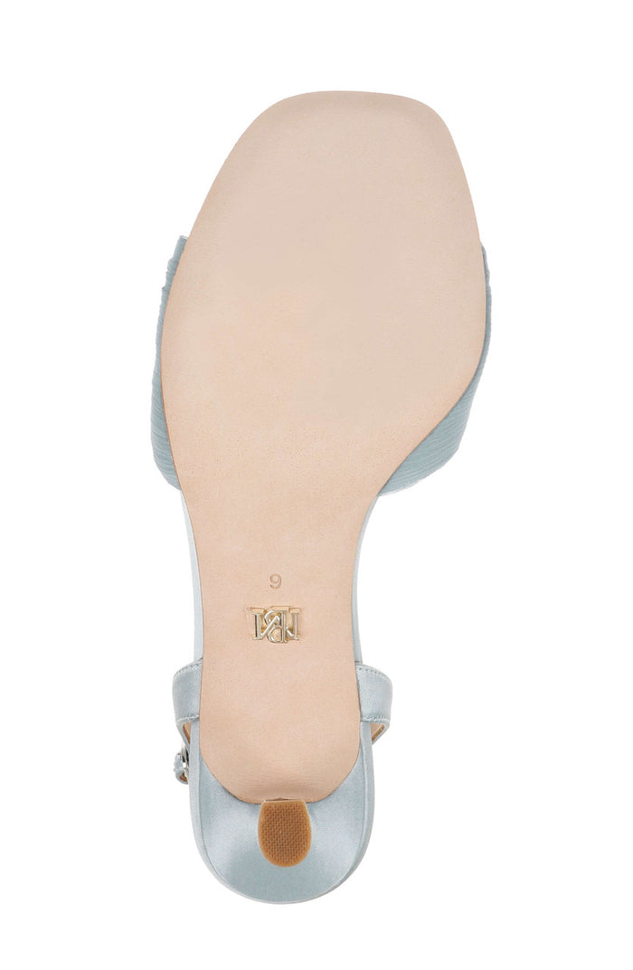 Mist Blue | Dora Open Toe Slingback Sandals Bottom