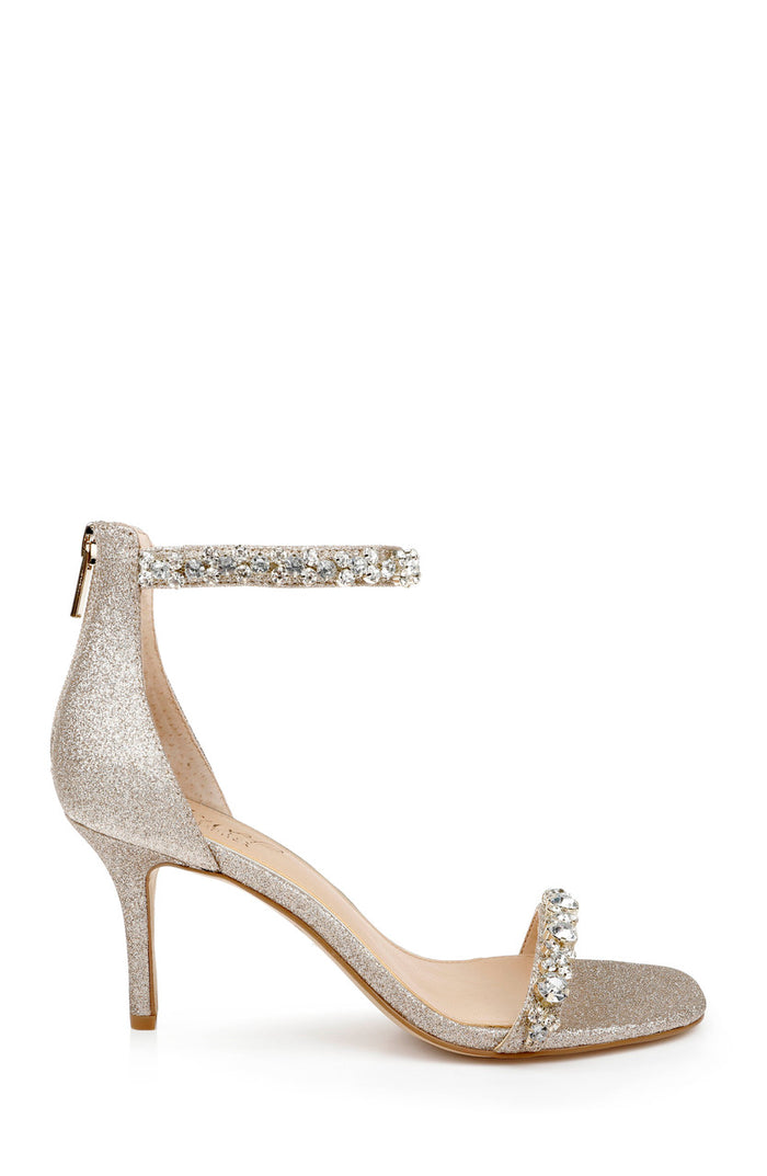 Light Gold | Dustyn Ankle Strap Sandal