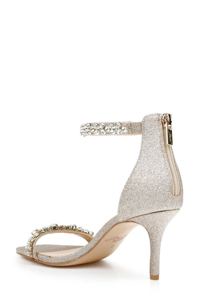 Light Gold | Dustyn Ankle Strap Sandal