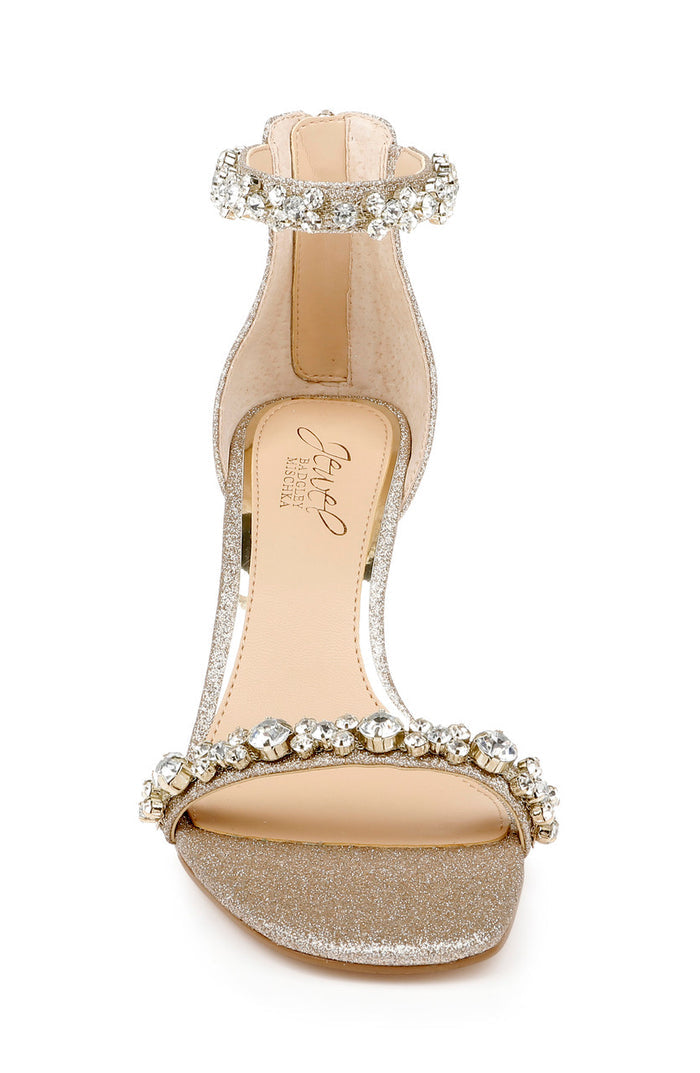Light Gold | Dustyn Ankle Strap Sandal
