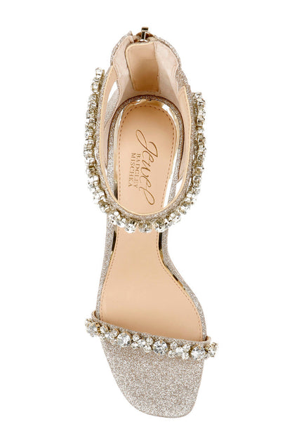 Light Gold | Dustyn Ankle Strap Sandal