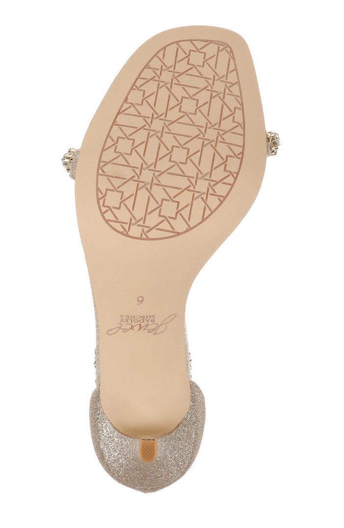 Light Gold | Dustyn Ankle Strap Sandal