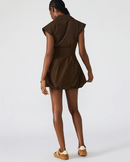 DYANNE DRESS DARK ESPRESSO