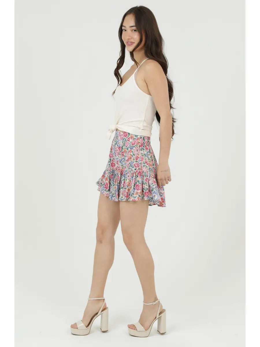 Ruffle Short Skirt