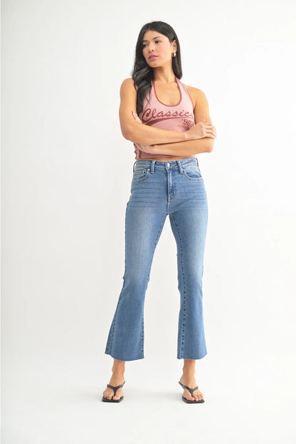 JBD Cropped Flare Jean
