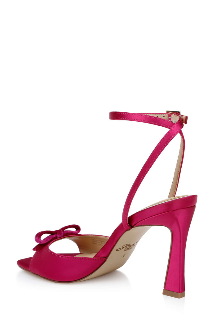 Pink | Elisha Open Toe Ankle Strap Sandals Back Side