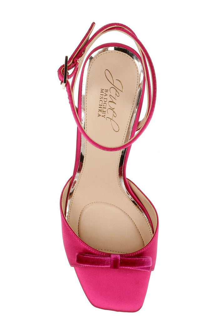 Pink | Elisha Open Toe Ankle Strap Sandals Top