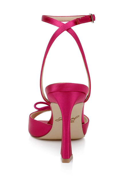 Pink | Elisha Open Toe Ankle Strap Sandals Back