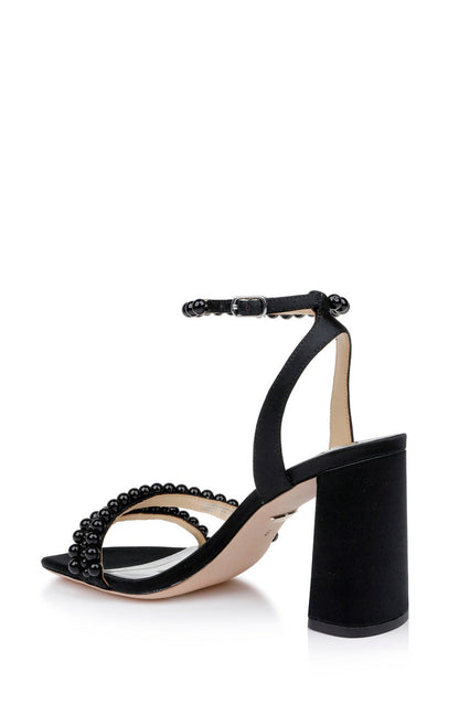 Black | Feisty II Pearl Block Heel