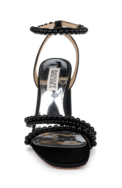 Black | Feisty II Pearl Block Heel