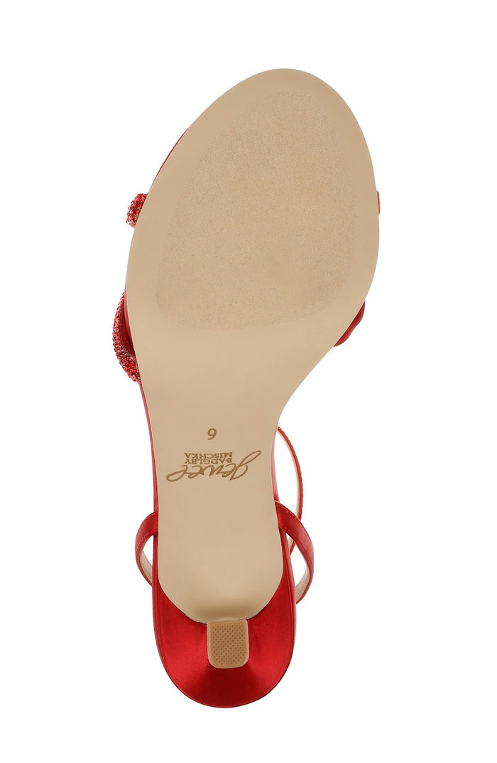 Red | Fiji Mid Stiletto Heel Sandals Sole