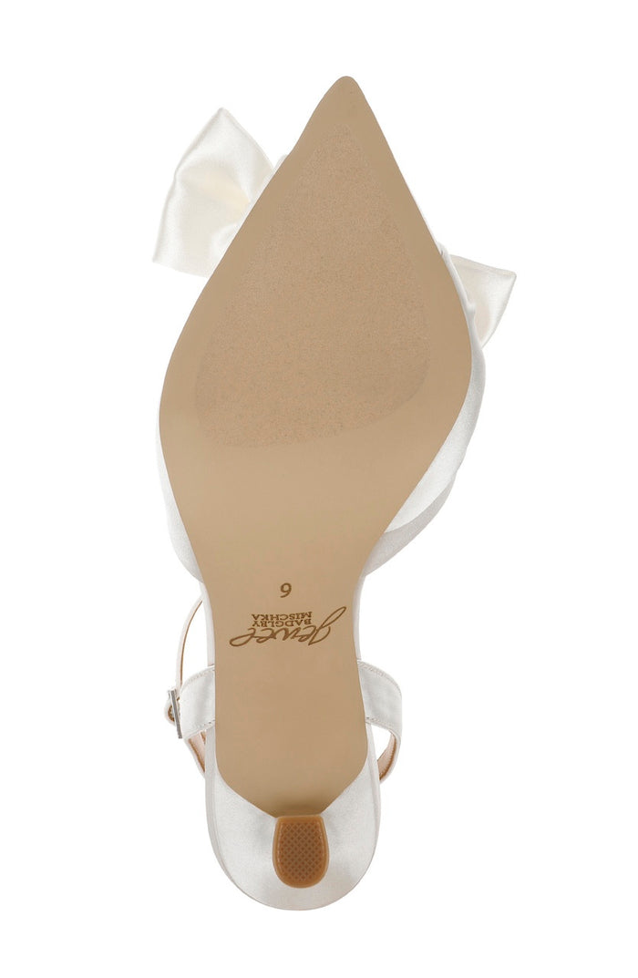 Ivory | Francine Ankle Strap Pumps Sole