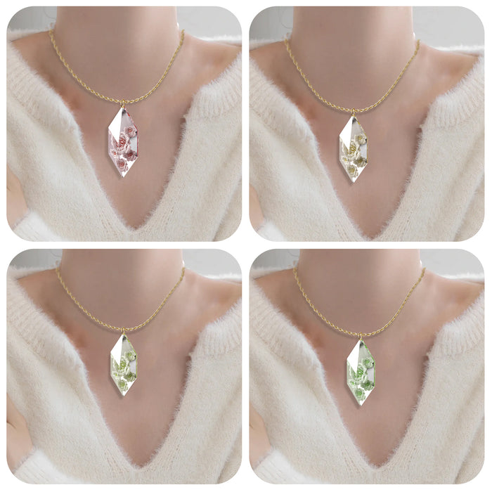 Gemstone Faceted Jewelry Pendant Resin Mold