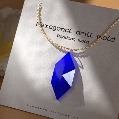 Gemstone Faceted Jewelry Pendant Resin Mold