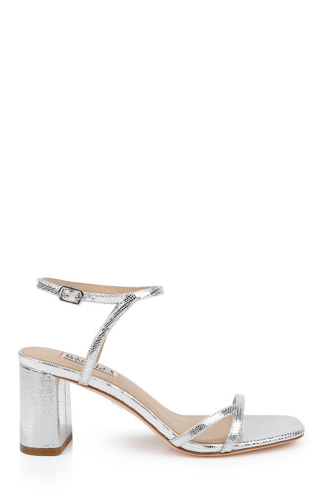 Silver Lizard | Giabella Open Toe Block Heels Side