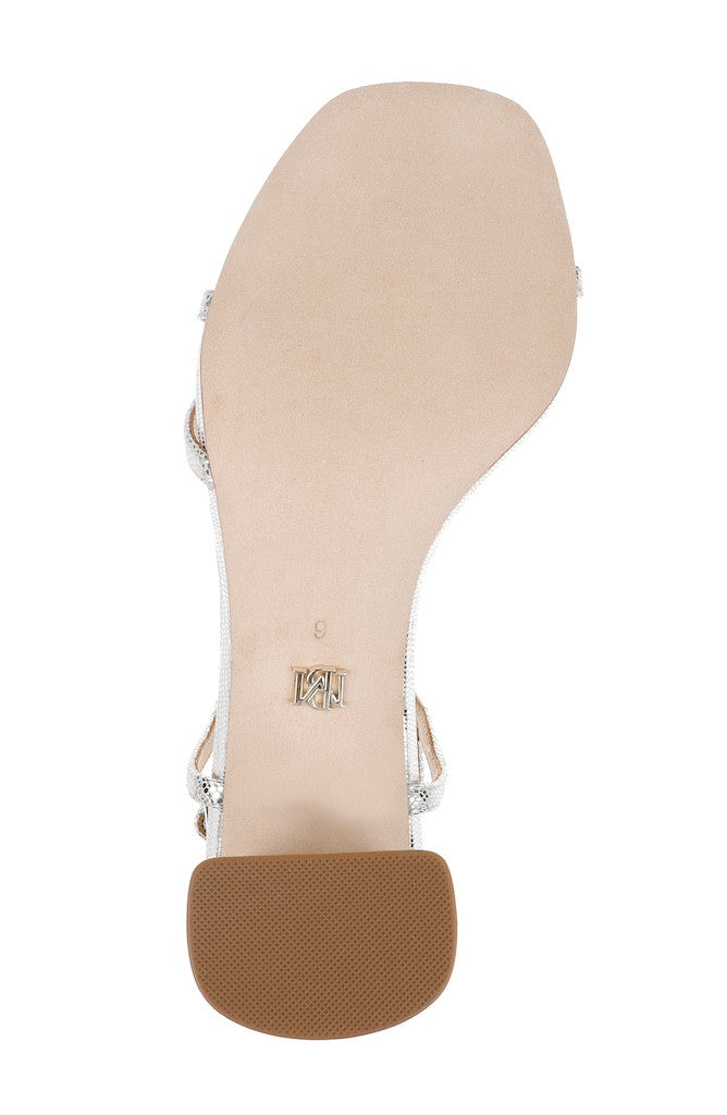 Silver Lizard | Giabella Open Toe Block Heels Sole